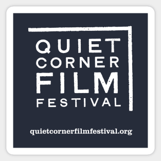 QCFF Logo Plain -- White on Dark Sticker